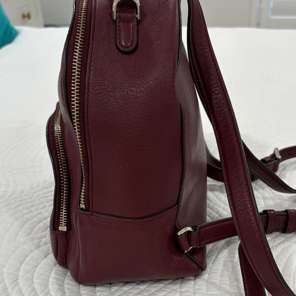 Kate Spade Jackson Burgundy Leather Backpack - Picture 3 of 16